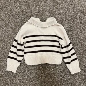 Striped Black and White kids Sweater